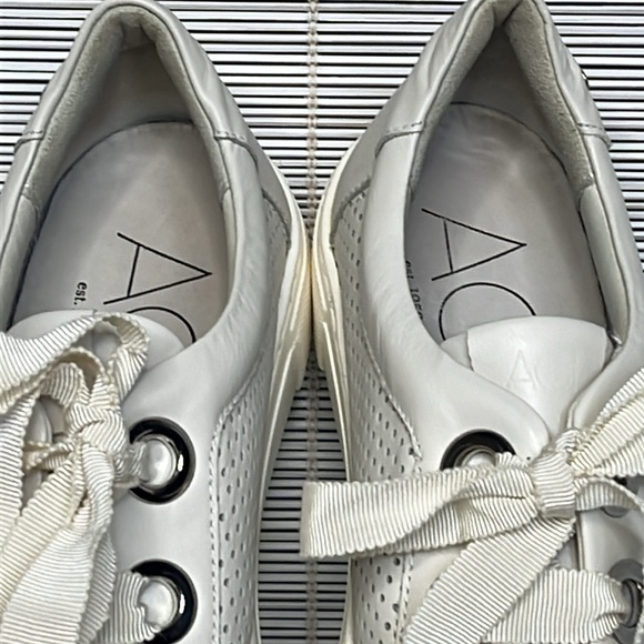 AGL leather perforated platform sneakers 37 7 - Picture 9 of 14